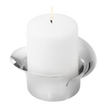 Georg Jensen Bloom Pillar Stainless Steel Candle Holder