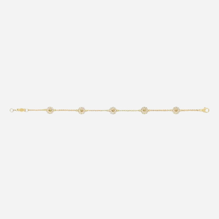 Daisy 18 KT Gold-Plated Bracelet from Georg Jensen.