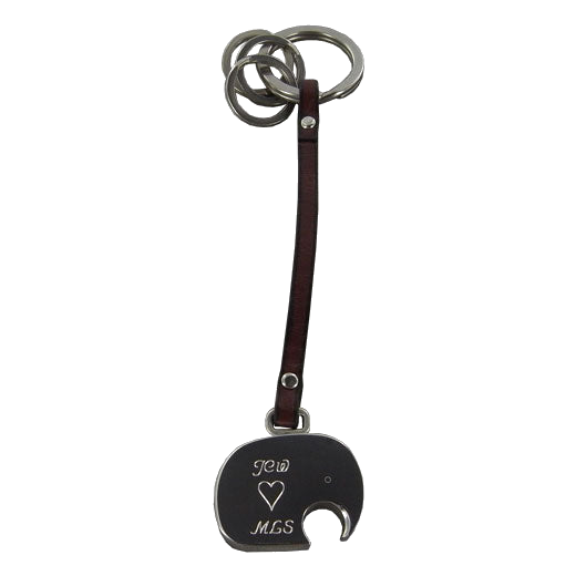 Georg Jensen keyring can be personalised.