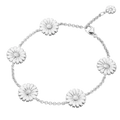Georg Jensen's Sterling Silver & White Enamel Daisy Bracelet is perfect for wearing during special occasions and makes a great gift.