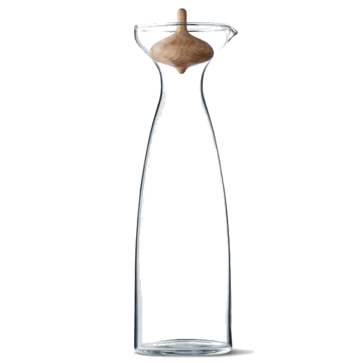 The Georg Jensen Alfredo 1L glass carafe.