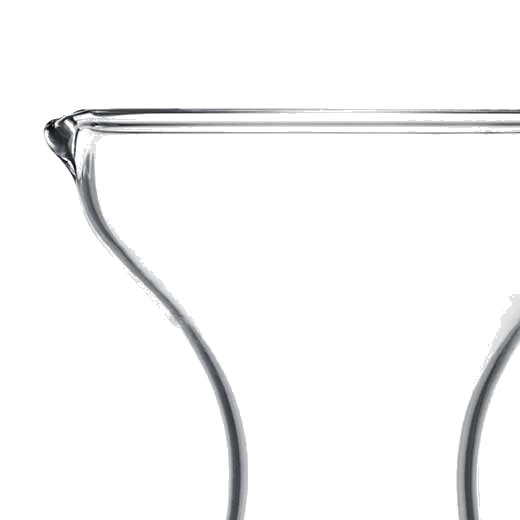 This Georg Jensen carafe has been crafted out of glass.