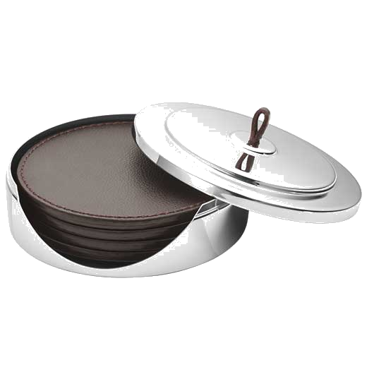 These are the Georg Jensen Manhattan Set of 4 Coasters.