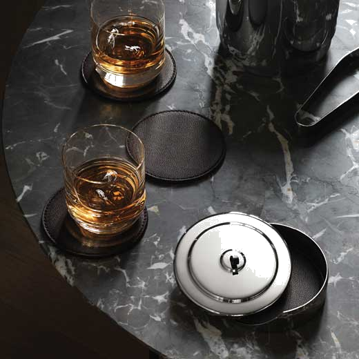 These Georg Jensen Manhattan Set of 4 Coasters are perfect for daily use.