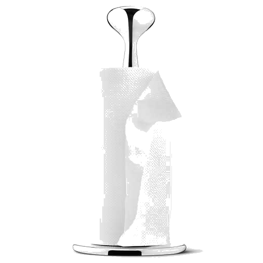 The Georg Jensen Alfredo stainless steel kitchen roll holder.