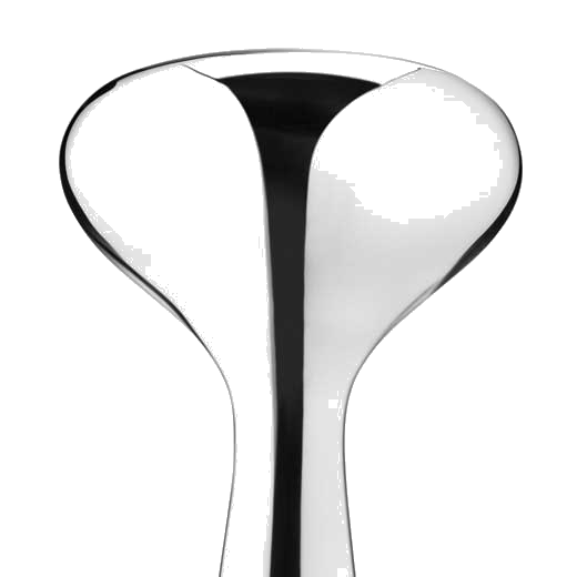 This Georg Jensen Stainless Steel Alfredo Kitchen Roll Holder features a mirror finish.