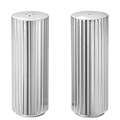 These are the Georg Jensen Stainless Steel Bernadotte Salt & Pepper Shakers.