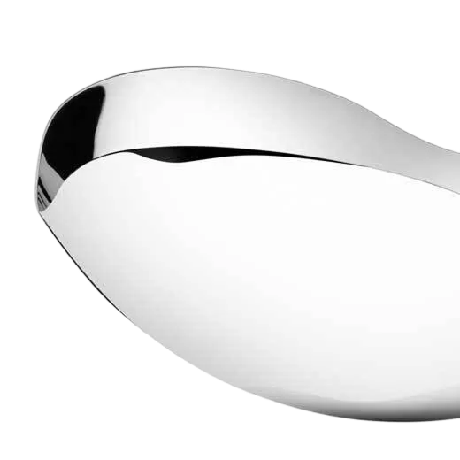 This Georg Jensen bowl has been crafted out of stainless steel.