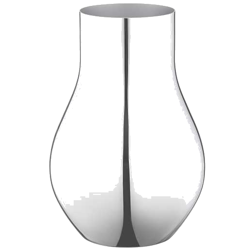 The Georg Jensen stainless steel small Cafu vase.