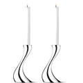 Georg Jensen Small Cobra Candle Holders.