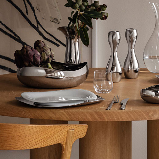georg jensen cobra stainless steel salt and pepper grinders lifestyle