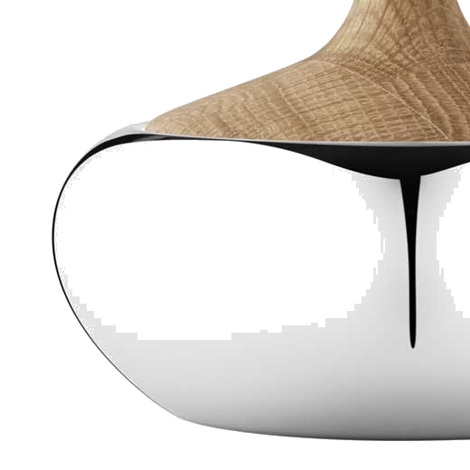 This Georg Jensen Stainless Steel & Oak Wood HK Onion Bonbonniere will be presented inside a pop-up box.