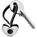 This is the Georg Jensen Stainless Steel & Polyurethane Heart Keyring.