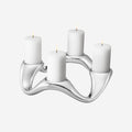 Georg Jensen Stainless Steel Round Cobra Candle Holder