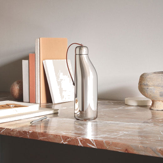 georg jensen stainless steel sky bottle lifestyle