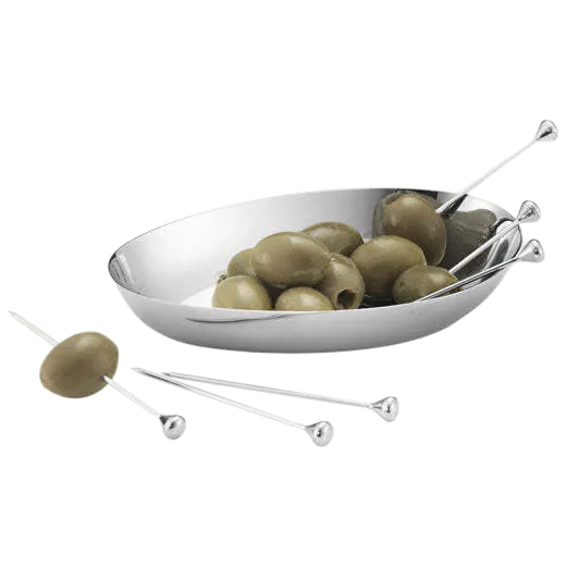 These Georg Jensen Stainless Steel SKY Food/Cocktail Sticks are perfect for olives.