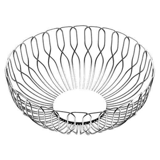This is the Georg Jensen Stainless Steel Small Alfredo Bread Basket.