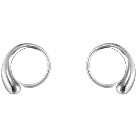 These Georg Jensen Sterling Silver Mercy Spiral Earrings will be presented inside a presentation box.