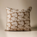 Ginkgo Bronze Square Cushion 50x50cm - Few and Far - Cushions