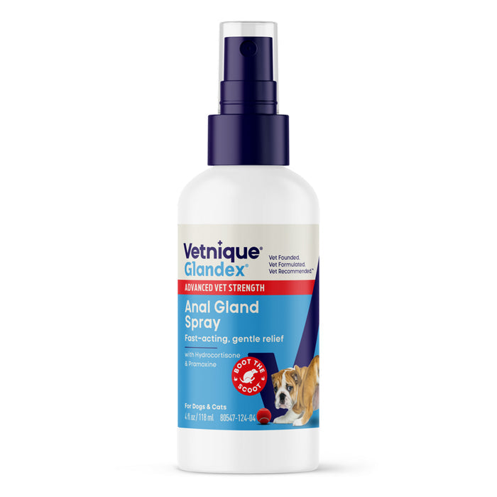 Glandex Advanced Vet Strength Anal Gland Health Spray for Dogs & Cats, 4 fl. oz.