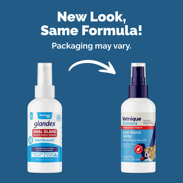 Glandex Advanced Vet Strength Anal Gland Health Spray for Dogs & Cats, 4 fl. oz.