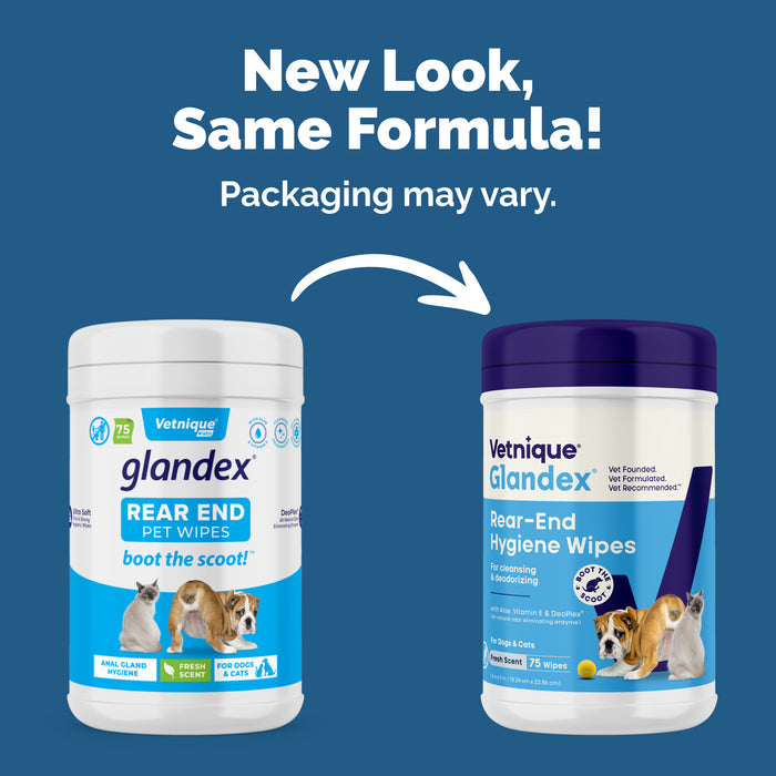 Glandex Rear-End Hygiene Wipes, 75 ct