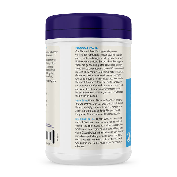 Glandex Rear-End Hygiene Wipes, 75 ct