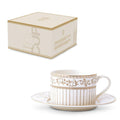 GOLDEN TASE 220ML AR APAKŠTASI, PORCELĀNS, DĀVANU KASTĒ