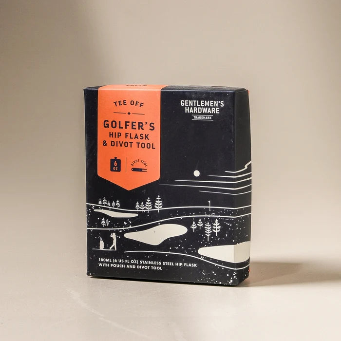 Golfers Hip Flask & Divot Tool