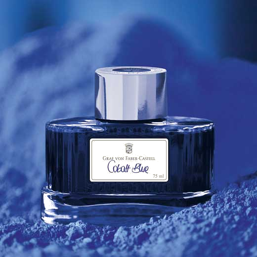 This is the Graf von Faber-Castell Cobalt Blue 75ml Ink Bottle.
