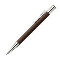 Guilloche Cognac Ballpoint Pen with Rhodium-Plated by Graf von Faber-Castell.