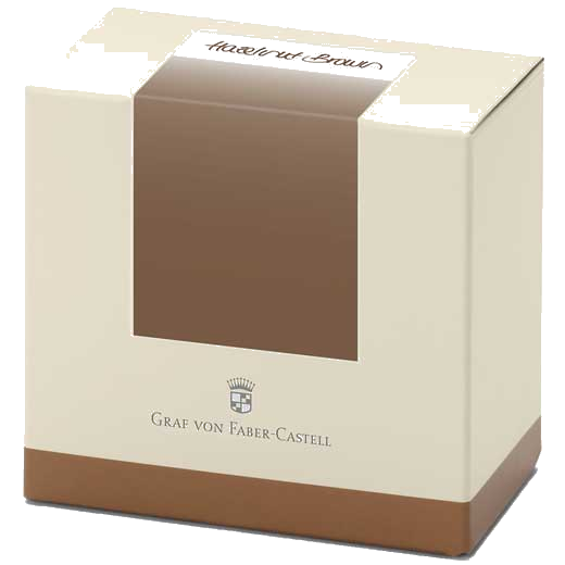 gvfc hazelnut brown ink bottle 75ml packaging
