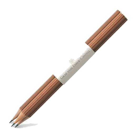 These are the Graf von Faber-Castell Perfect Pencils - Brown pack of 3.