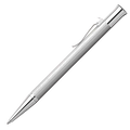 Graf von Faber-Castell Silver Guilloche Rhodium-Plated Ballpoint Pen.