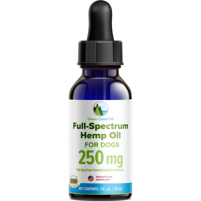Green Coast Pet 250MG Hemp Tincture Oil For Dogs