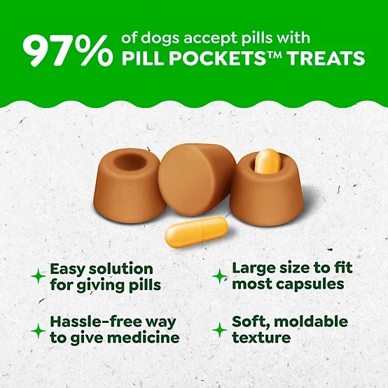 Greenies Pill Pockets Peanut Butter Flavor Pill Hiding Treats for Dogs