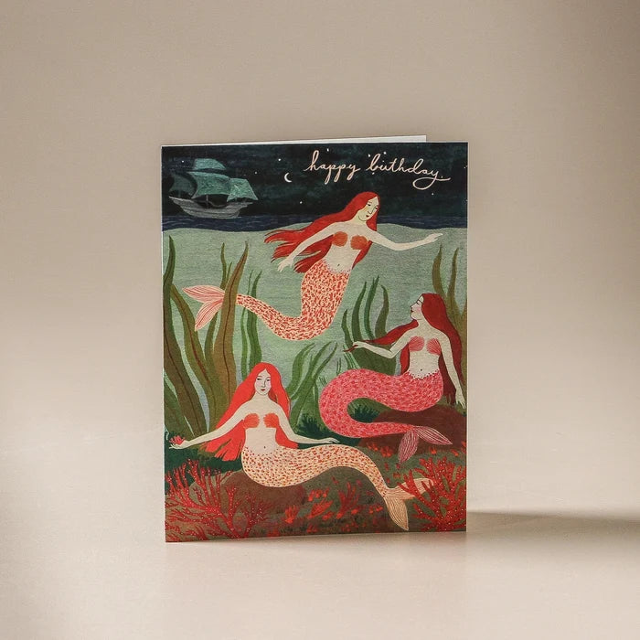 Greeting Card MERMAIDS - Few and Far - Greeting Cards
