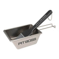 Griddle Sauce Pot and Brush. Silver sauce pot with black accents. Black brush with silver accents.