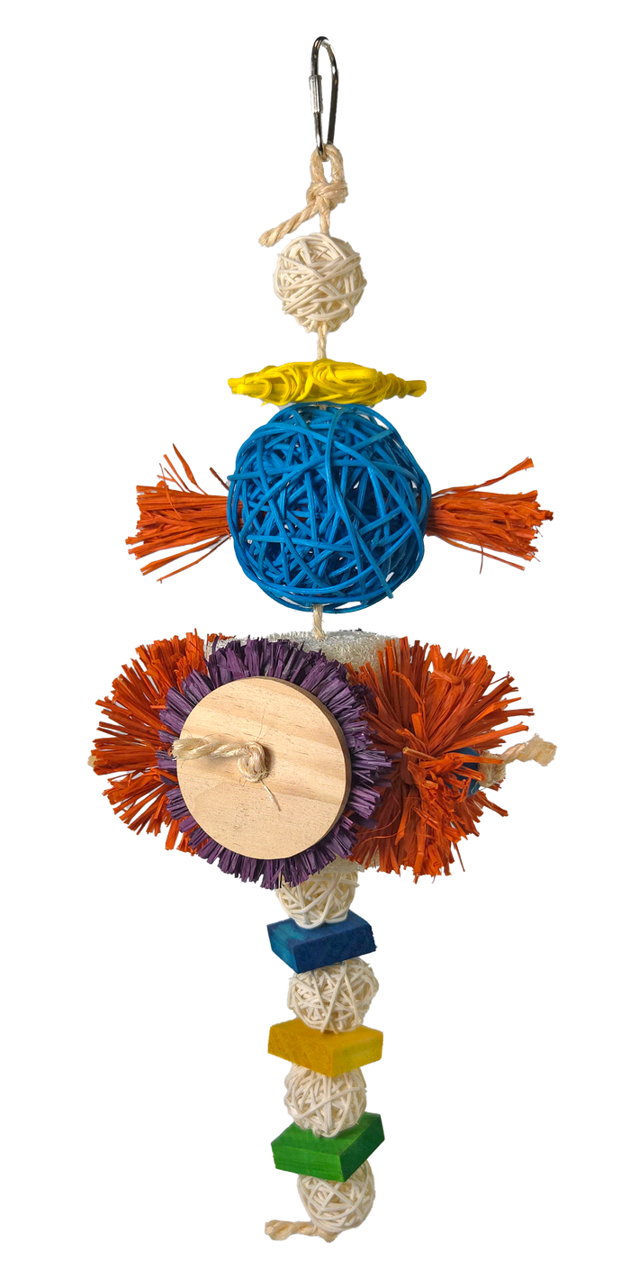Happy Beaks Blast Off Hanging Bird Toy, by A&E Cage Co