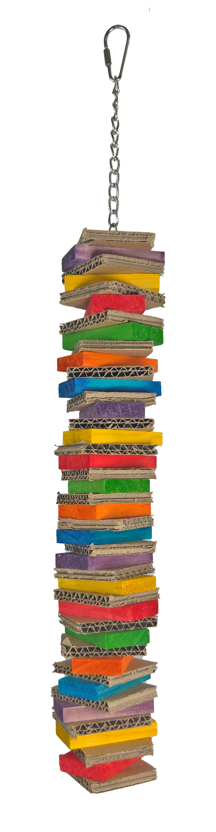 Happy Beaks Board & Block Single Stack Bird Toy, by A&E Cage Co