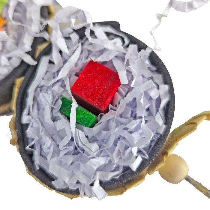 Happy Beaks Cali Roll Sushi Stack Hanging Toy, by A&E Cage Co