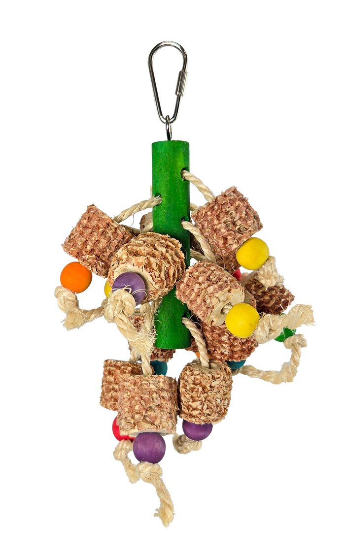 Happy Beaks Kernal Pop Hanging Bird Toy, by A&E Cage Co