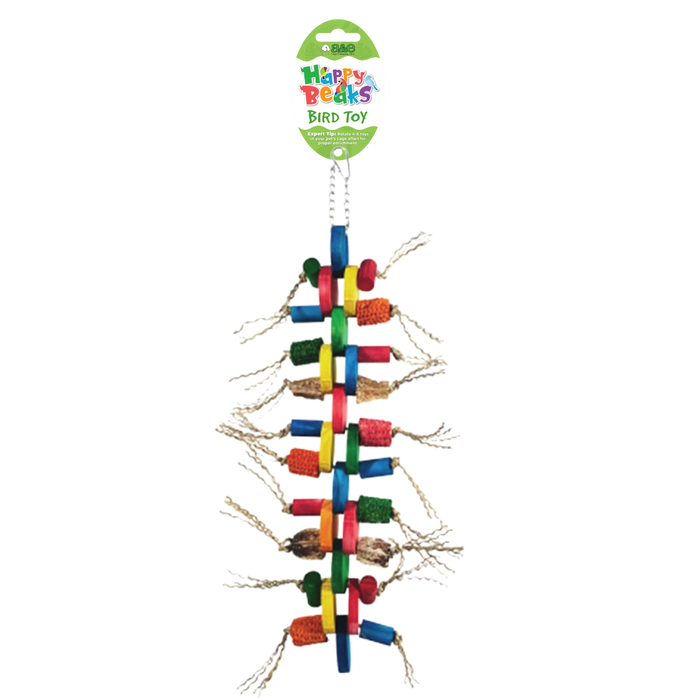Happy Beaks Wheels of Fun Bird Toy, by A&E Cage Co