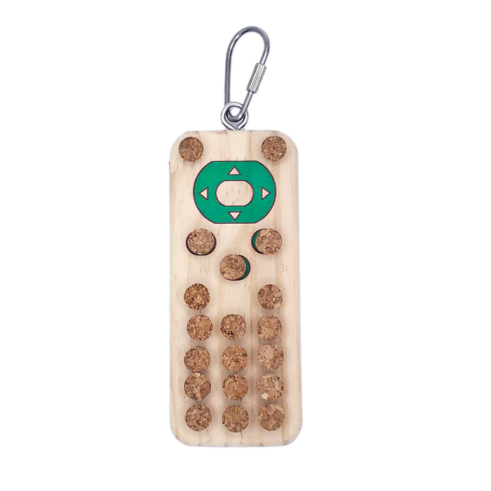 Happy Beaks Wood & Cork Remote Bird Toy, by A&E Cage Co