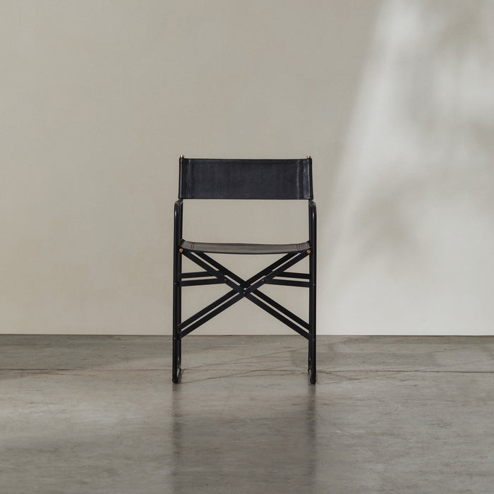 Heston Folding Dining Chair Black - Few and Far - Dining Chairs