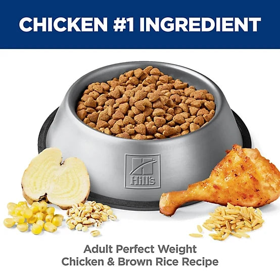 Hill's Science Diet Adult Perfect Weight Chicken Recipe Dry Dog Food, 12lb