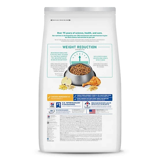 Hill's Science Diet Adult Perfect Weight Chicken Recipe Dry Dog Food, 25lb