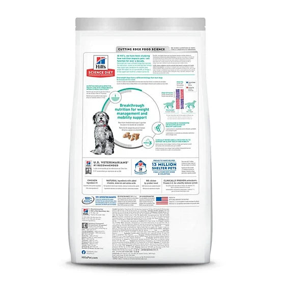 Hill's Science Diet Adult Perfect Weight/Joint Support Chicken Recipe Dry Dog Food, 12lb