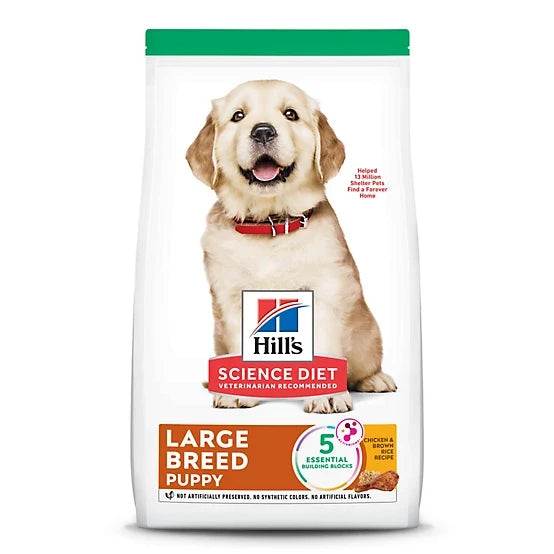 Hill's Science Diet Large Breed Puppy Chicken and Brown Rice Recipe Dry Dog Food, 27.5lb