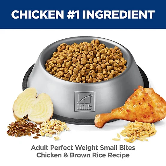 Hill's Science Diet Perfect Weight Small Bites Chicken Recipe Dry Dog Food, 12lb